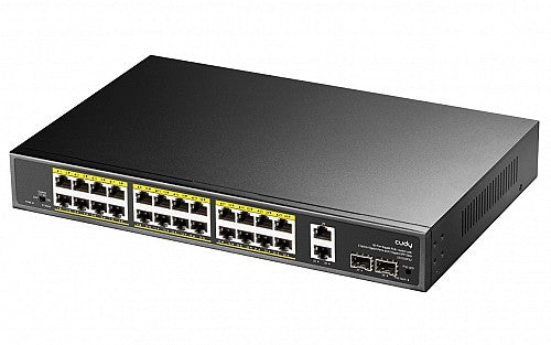 Cudy Switch PoE Gigabit 24PoE + 2GbE + 2SFP Uplink 300W R/M GS1026PS2 Cudy Switch PoE Gigabit 24PoE + 2GbE + 2SFP Uplink 300W R/M GS1026PS2